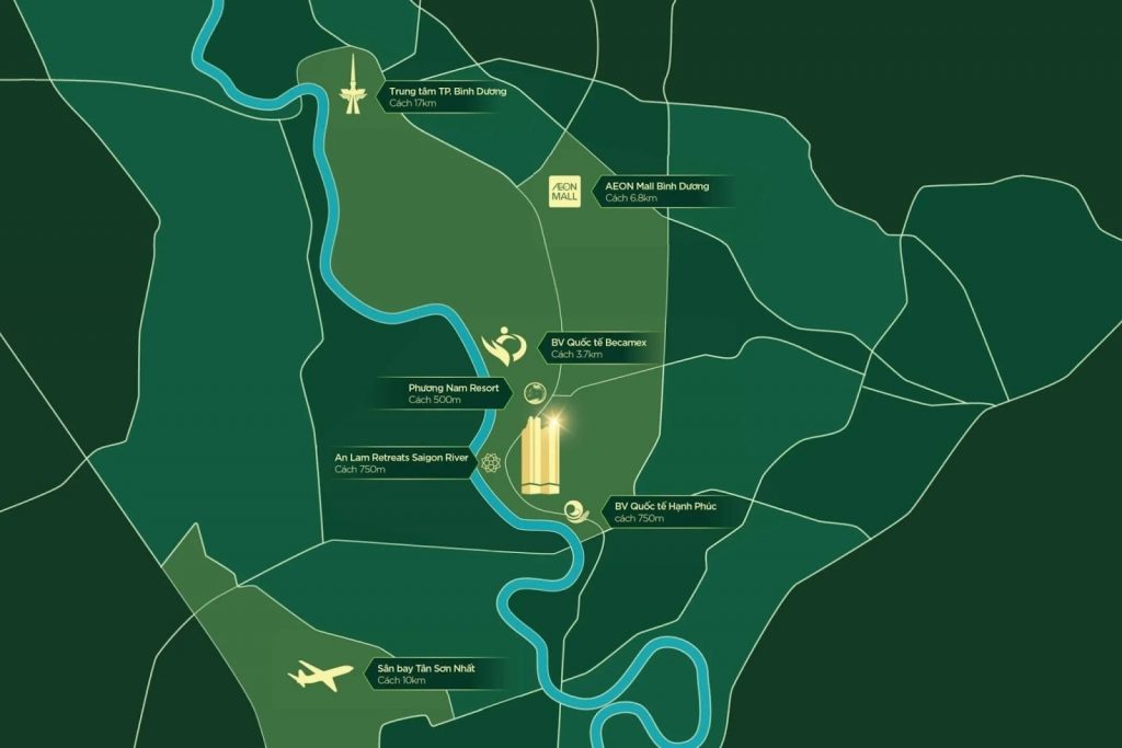 Vị trí căn hộ the emerald boulevarld