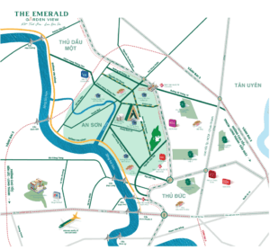 VI TRI CĂN HỘ THE EMERALD BOULEVARLD